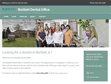 Tablet Screenshot of bartlettdentaloffice.com